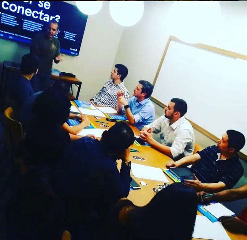 Mentoria estratégica em reunião