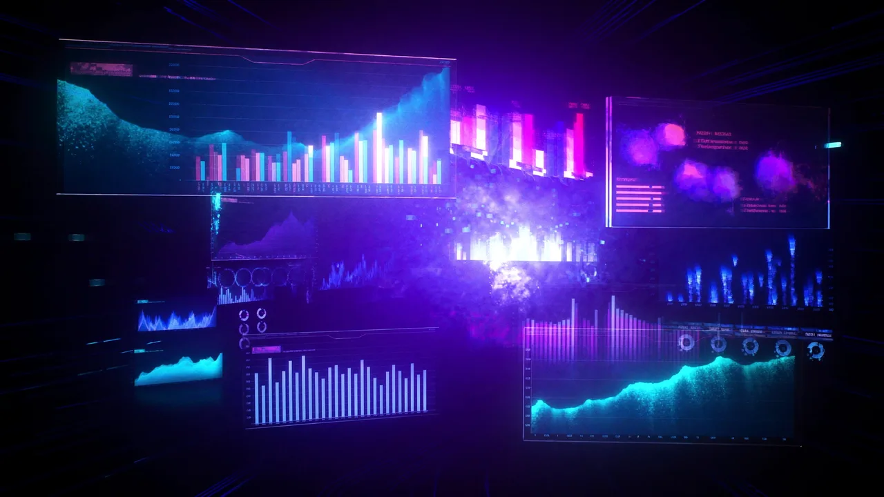Plataforma de alta conversão com IA, dashboards holográficos e analytics